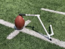 "KickStand" portable football holder for kickers