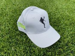 Light Gray Prokicker.com Ray Guy Punter Hats Side Neon Green Lettering