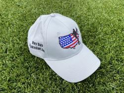 Light Gray Prokicker.com Ray Guy Punter Hats with USA Silhouette