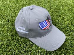 Dark Gray Prokicker.com Ray Guy Punter Hats with USA Silhouette