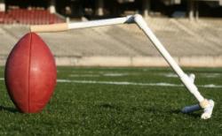 "SideKick" Portable Football Holder for Kicking Practice and Game-day Warmup